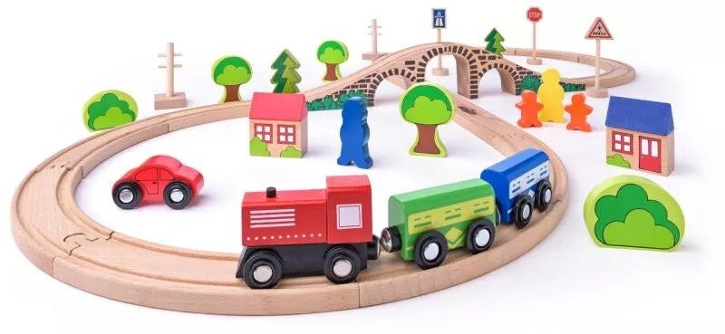 Woody Treinset 8 figuur 40 delig
