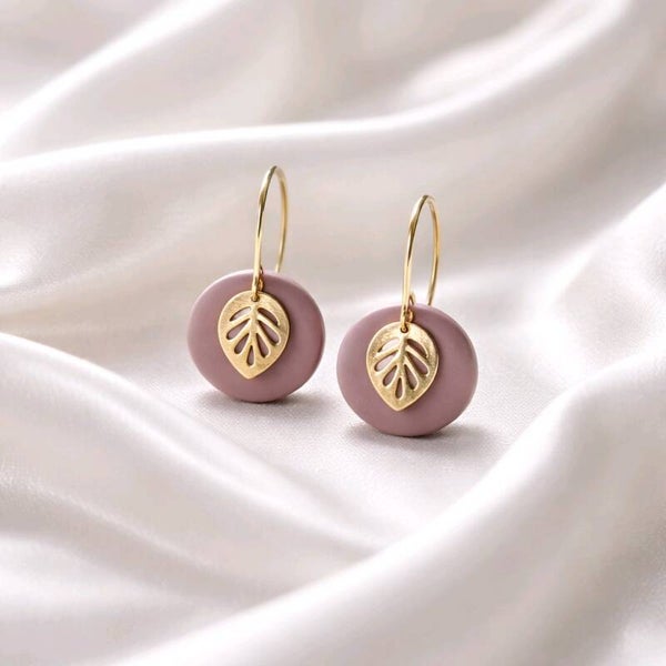 Leaf Charm Creolen