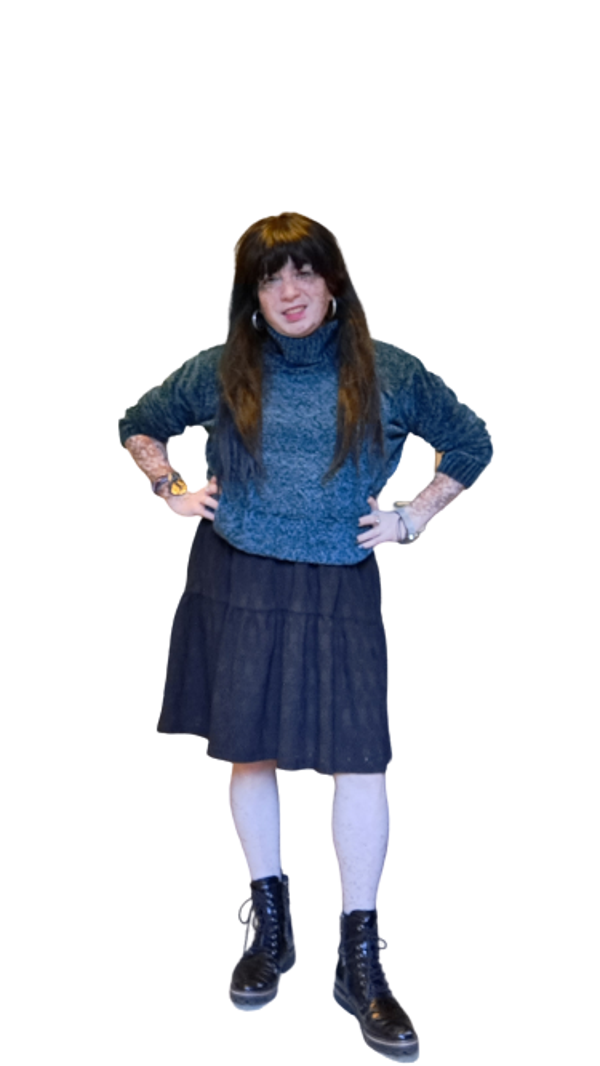 Bella Groen met zwart