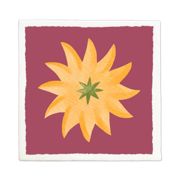 Tegeltje 10x10 'dubbele ster'