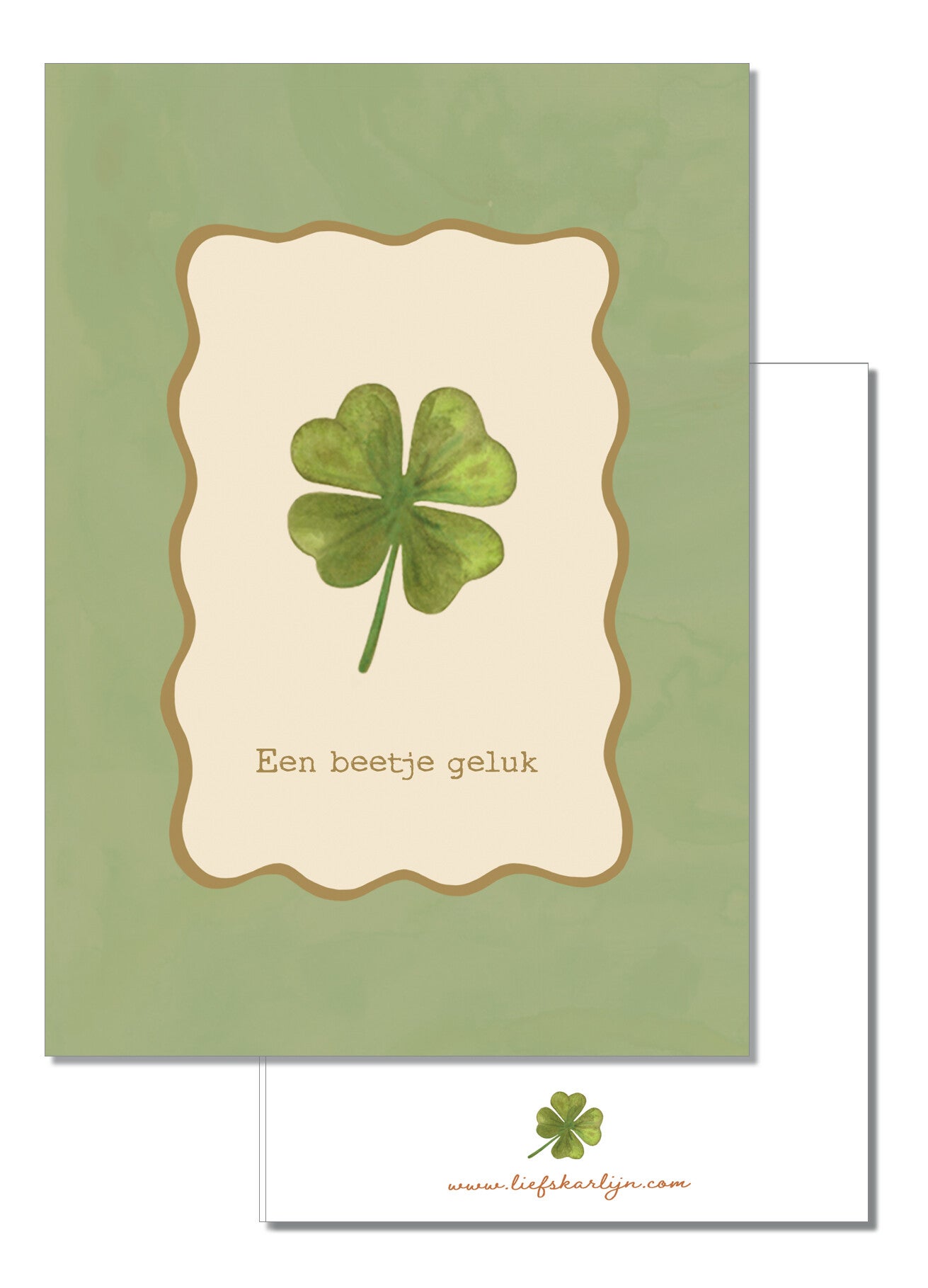 'Een beetje geluk' kaart