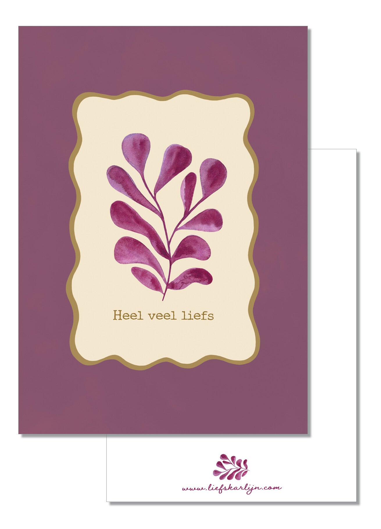 'Heel veel liefs' kaart