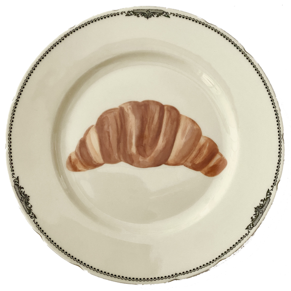 Croissant op bordje