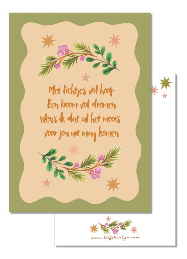 'Lichtjes vol hoop' kaart