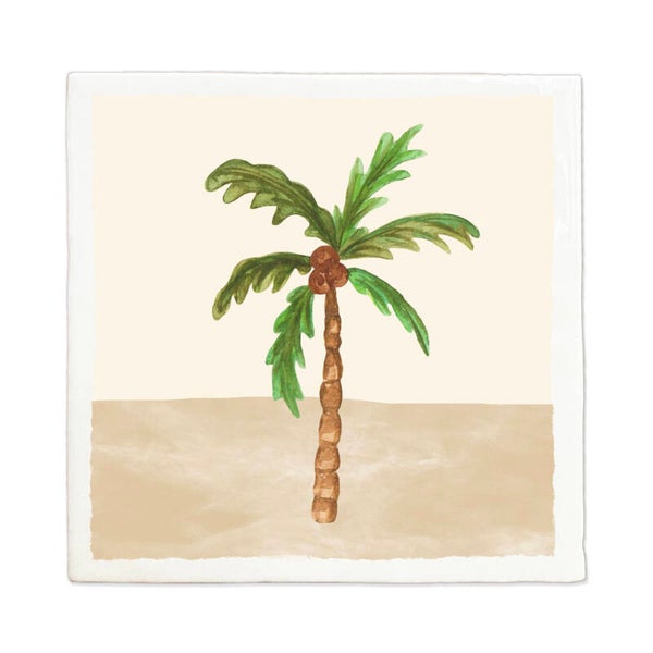 Tegeltje 10x10 'palmboom'