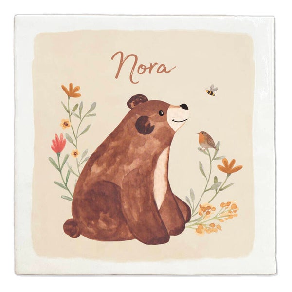 Tegeltje met naam 'beertje