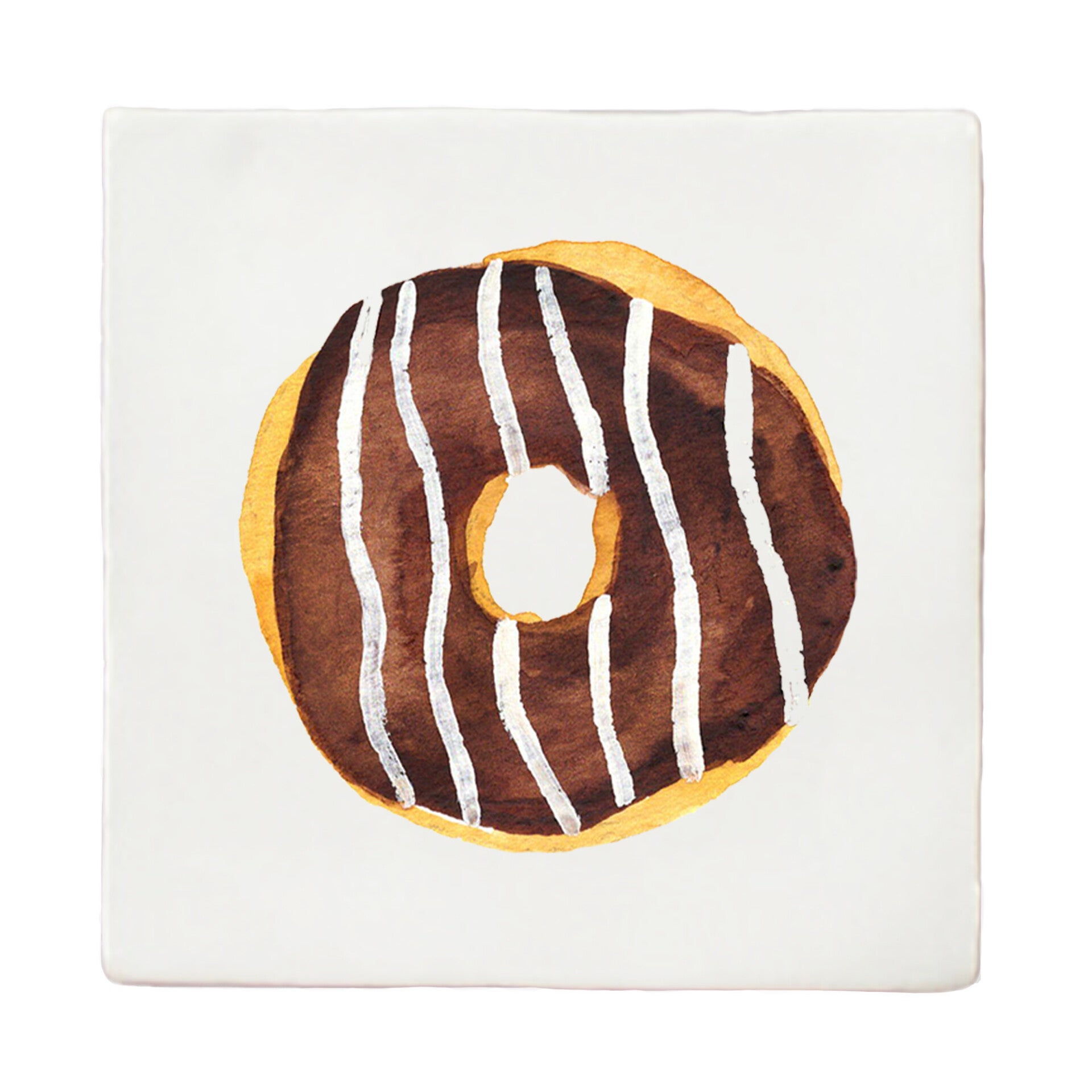 Tegeltje 10x10 'Donut choco'