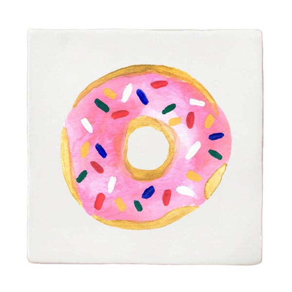 Tegeltje 10x10 'Donut sprinkles'