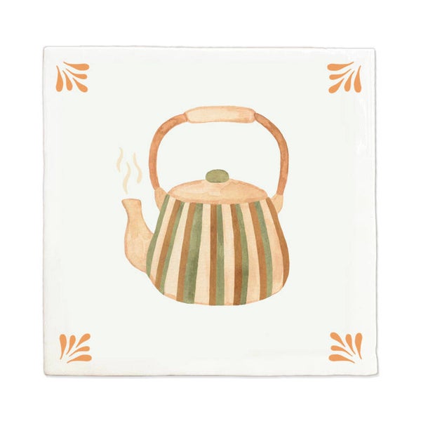 Tegeltje 10x10 'theepot'