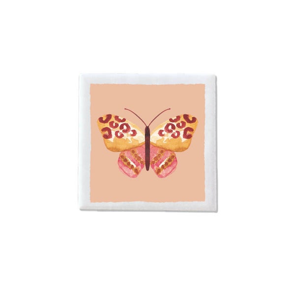Mini tegeltje magneet - VLINDER