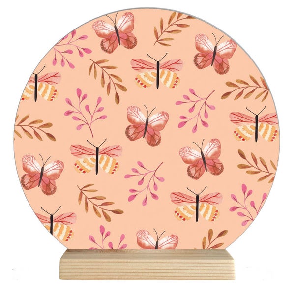 Cirkel print 'vlinder' 30 cm