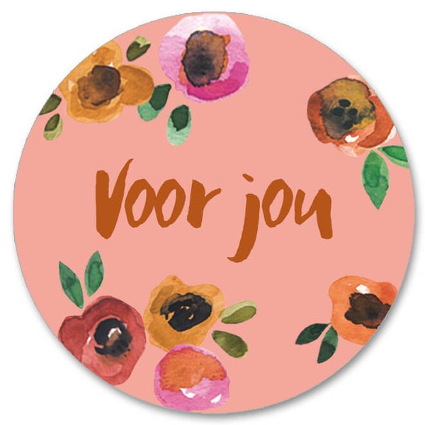 'Voor jou' stickers 10 stuks