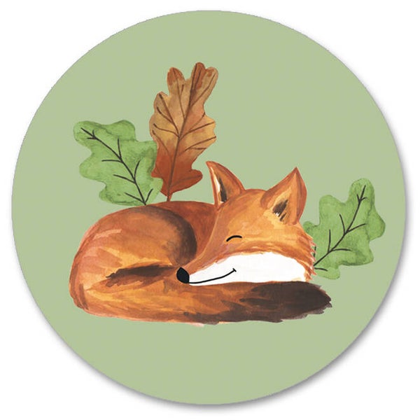 'Liggend vosje' stickers