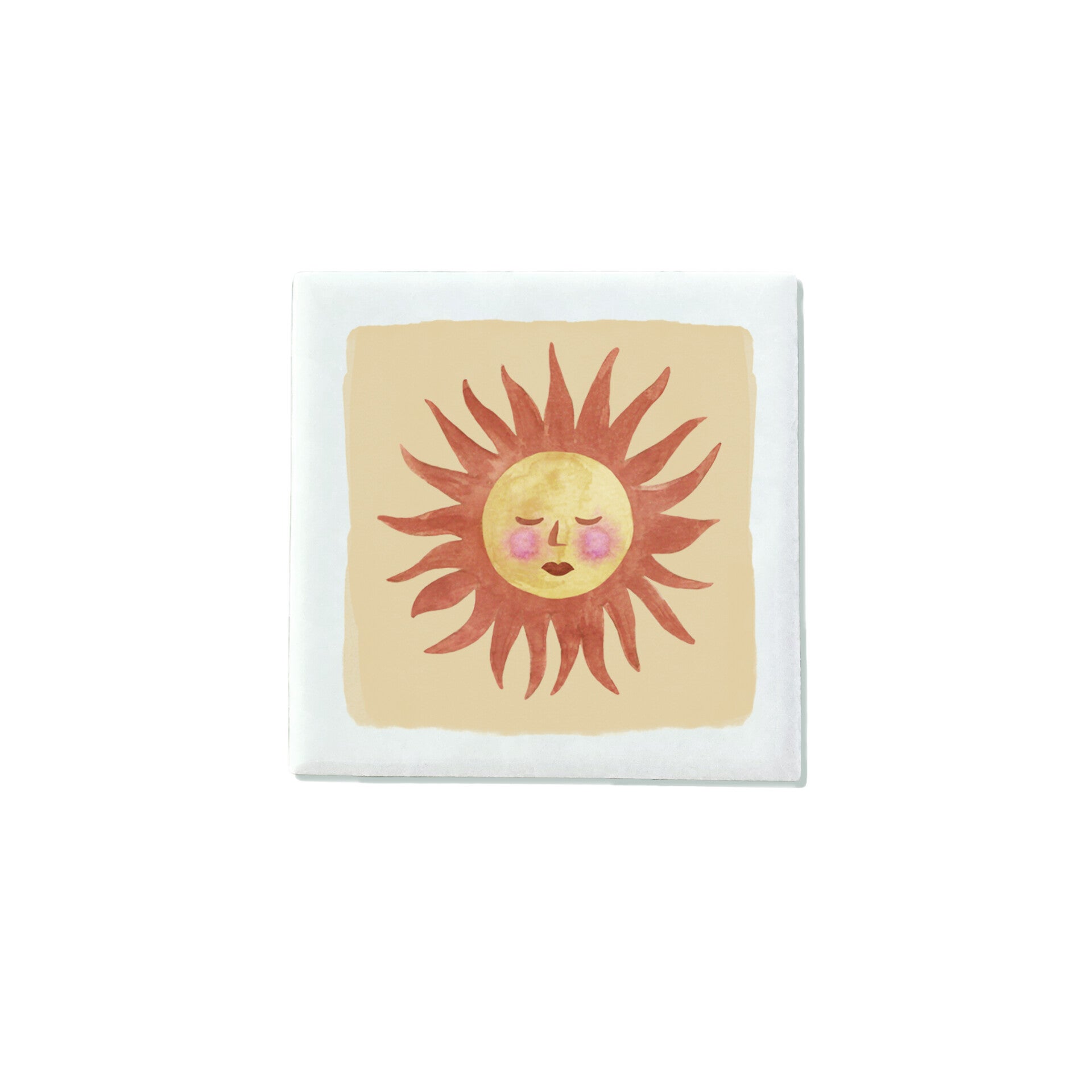 Mini tegeltje magneet - ZON