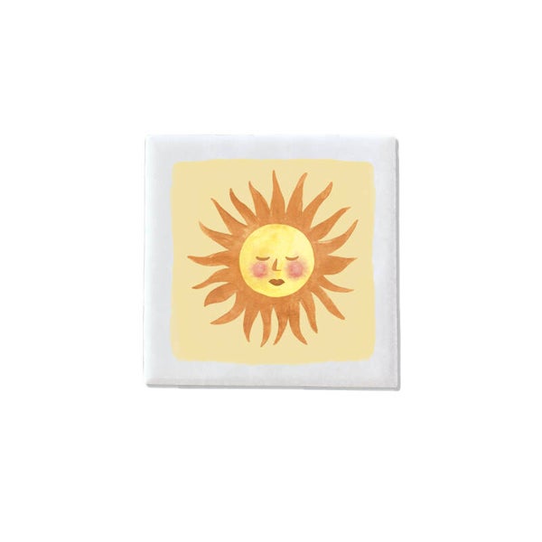 Mini tegeltje magneet - ZON