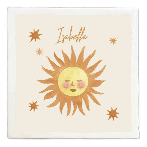 Tegeltje met naam 'zon'