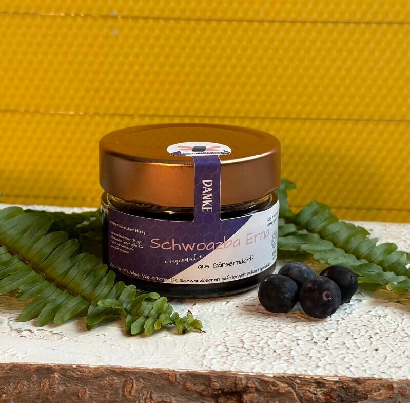 Schwoazba Erna (Honig mit Schwarzbeeren) 200g