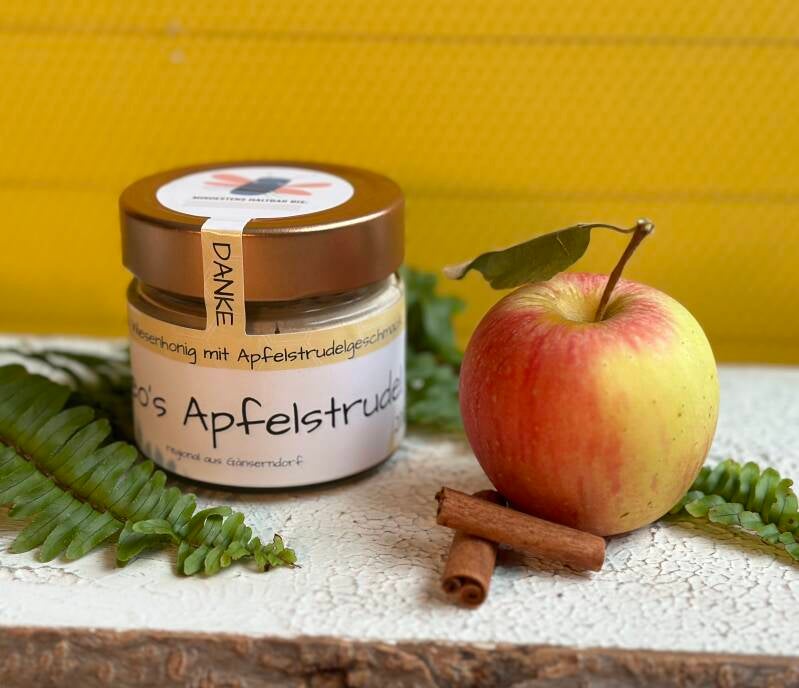 Leos Apfelstrudel  (Cremehonig mit Apfelstrudelgewürzen) 200g