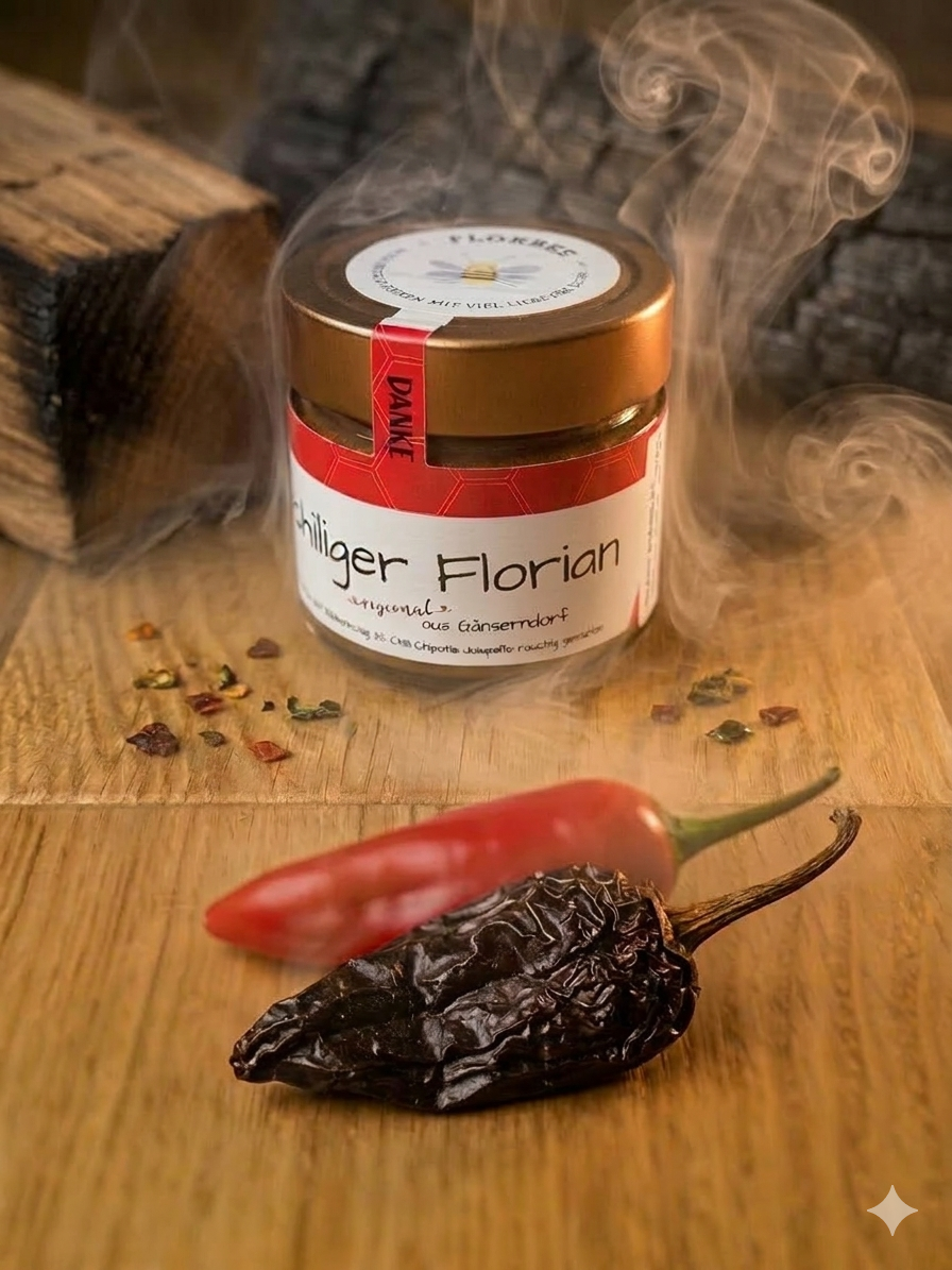 chiliger Florian (Honig mit Chili Chipotle Jalapeno rauchig) 200g