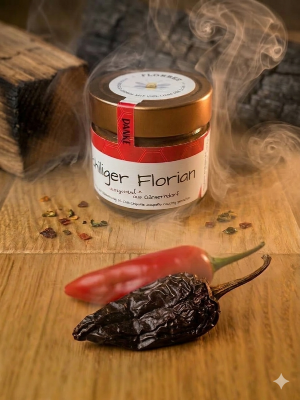 chiliger Florian (Honig mit Chili Chipotle Jalapeno rauchig) 200g