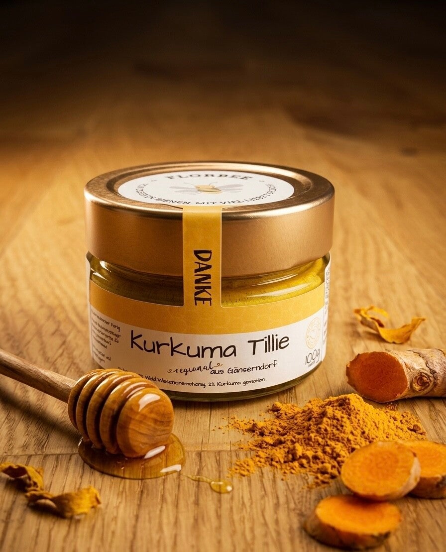 Kurkuma Tillie  (Cremehonig mit Kurkuma) 100g