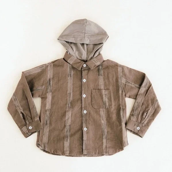 Hooded Embroidered Shirt