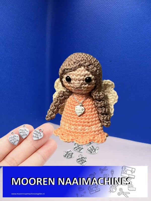 Antieke hartvormige label ijzer