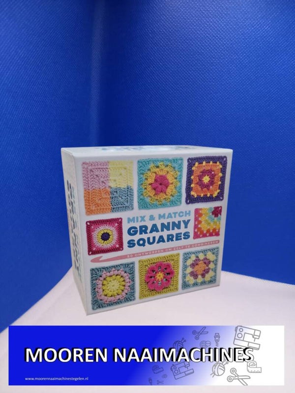 Haakboek BOX Mix en Match Granny squares schrijfster  Claire Montgomerie