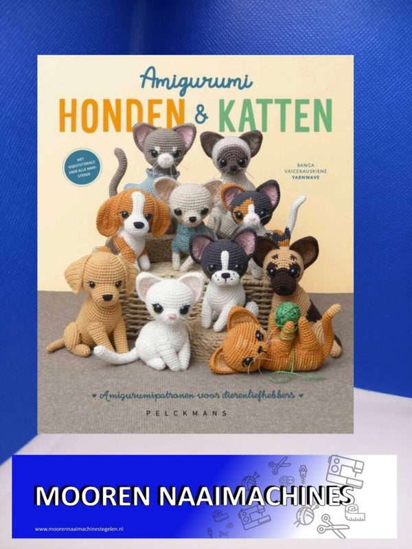 Haakboek Amigurumi honden en katten schrijfster Banga Vaicekauskiené