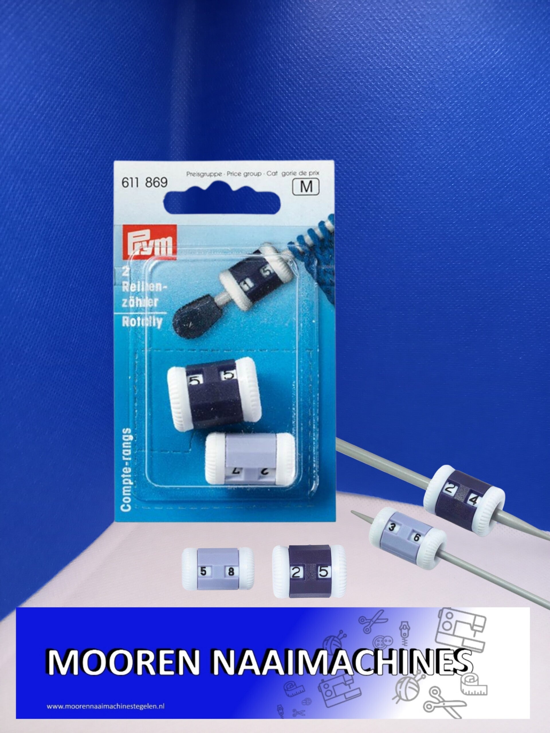 Prym breinaald toerenteller 1 klein en 1 groot