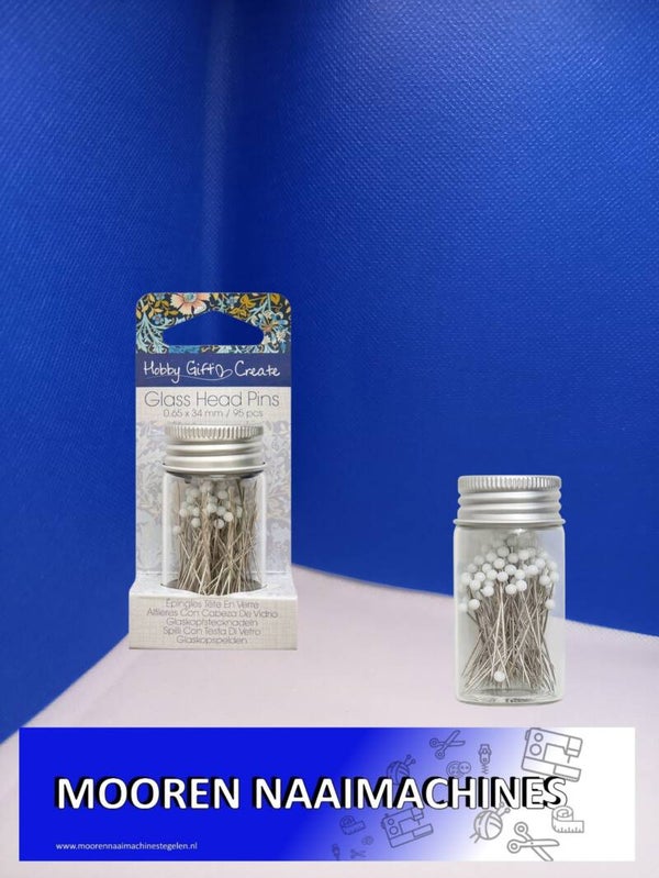 Create Hobby Gift Glaskopspelden 0,65x34mm wit