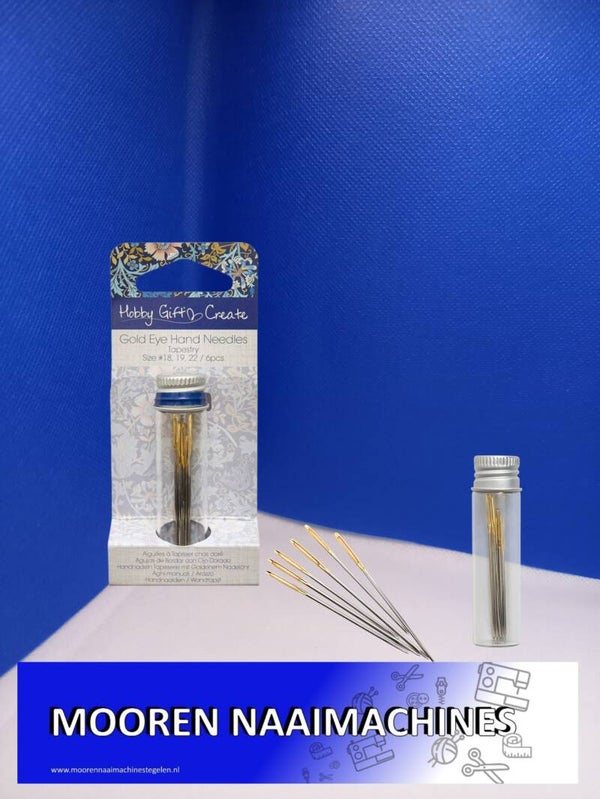 Create Hobby Gift Borduurnaalden met stompe punt 3 maten in glazen potje
