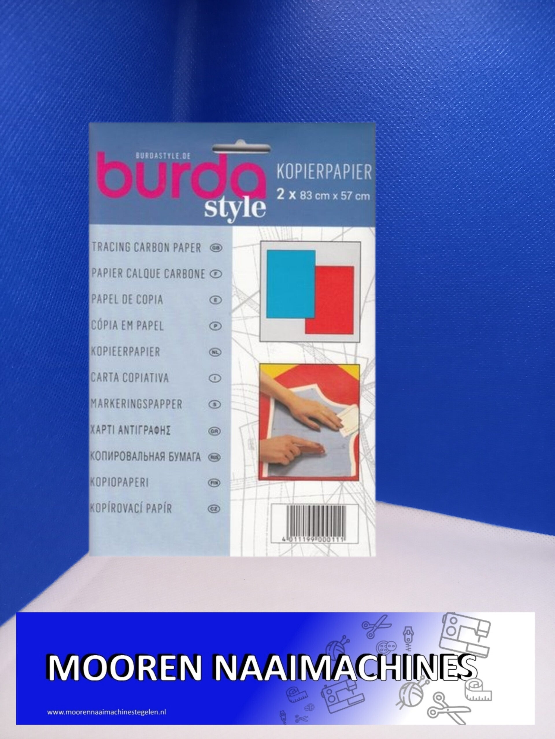 Burda Style Nederland & België kopieer papier blauw en rood