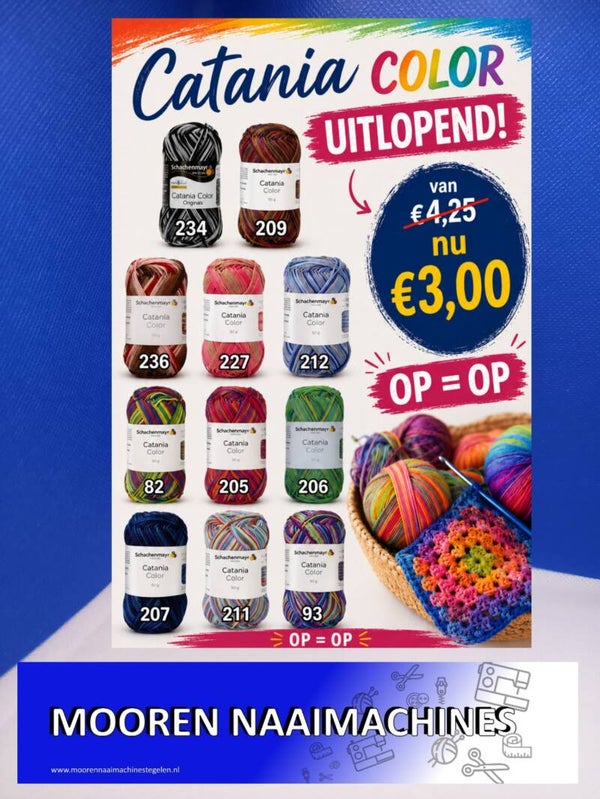 Opruiming Outlet Catania Color Brei Haak garen