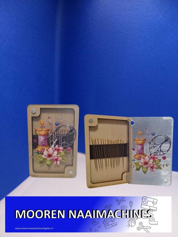 Restyle sharps handnaainaalden in vintage opbergdoosje met magneet