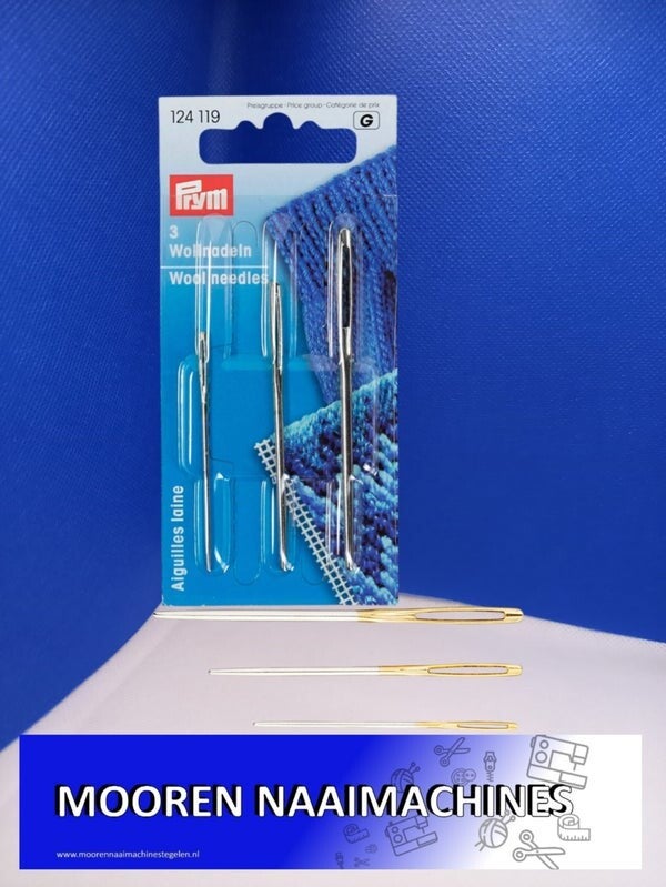 Prym Wol en Smyrnanaalden 5cm 6cm en 7cm