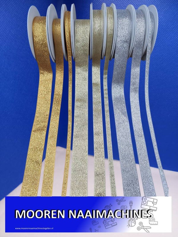 Sierband Kant Lint Metallic lurex Lint 25mm 15mm 7mm