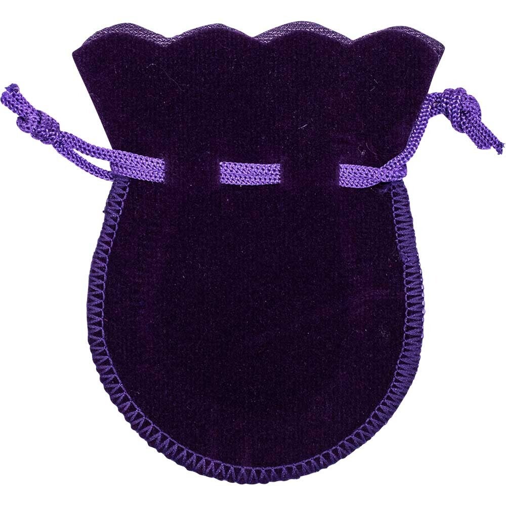 BAG-VELVET-ROUND SHAPE-3.5″X2.5″ / SACS VELOURS-ARRONDIS-3.5″X2.5″