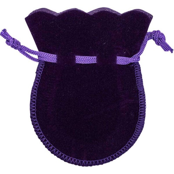 BAG-VELVET-ROUND SHAPE-3.5″X2.5″ / SACS VELOURS-ARRONDIS-3.5″X2.5″