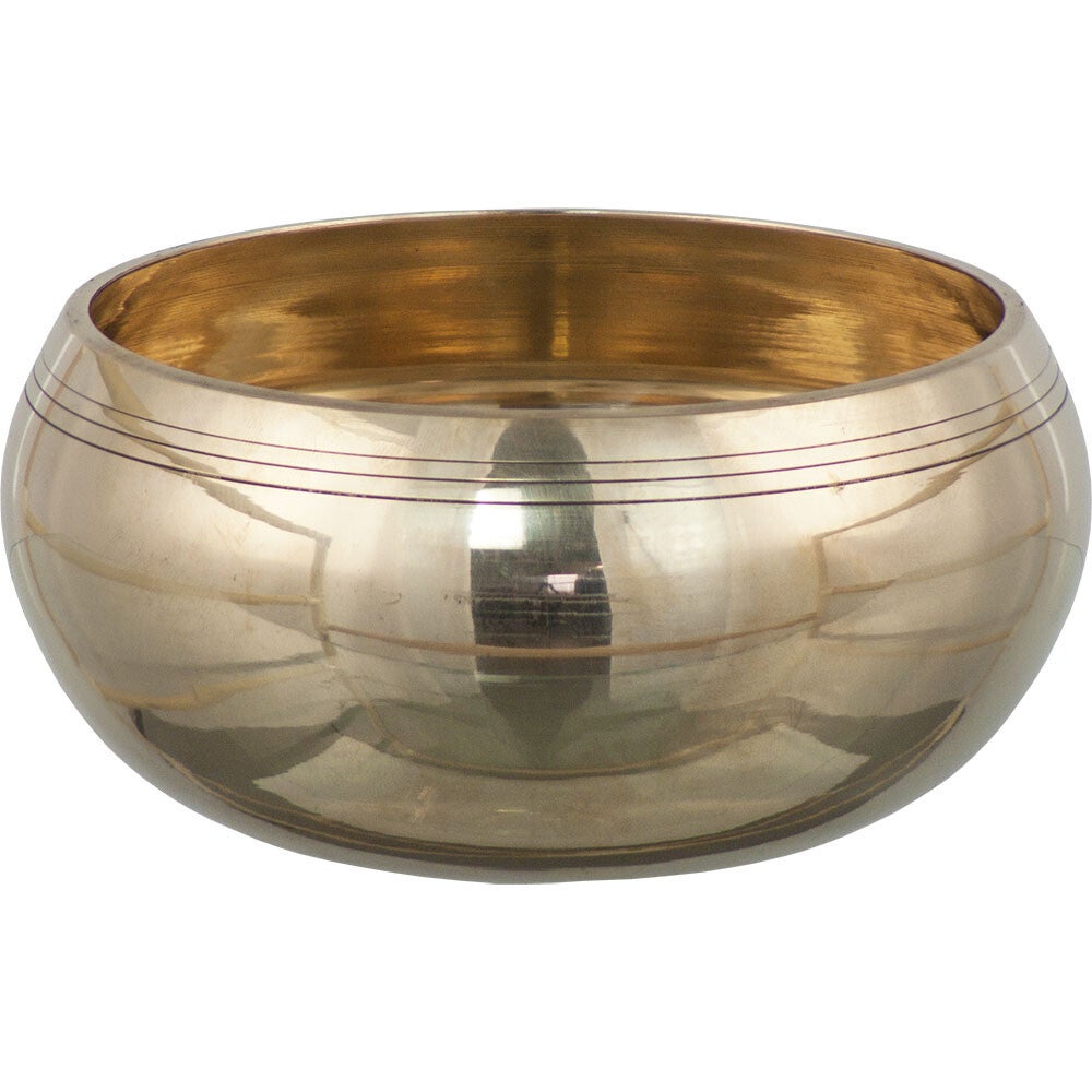 SINGING BOWL-BRASS/MEDIUM-5″DI.(0.68-0.75KG) / BOL CHANTANT/LAITON-MOY-5″DI.(0.68-0.75KG)