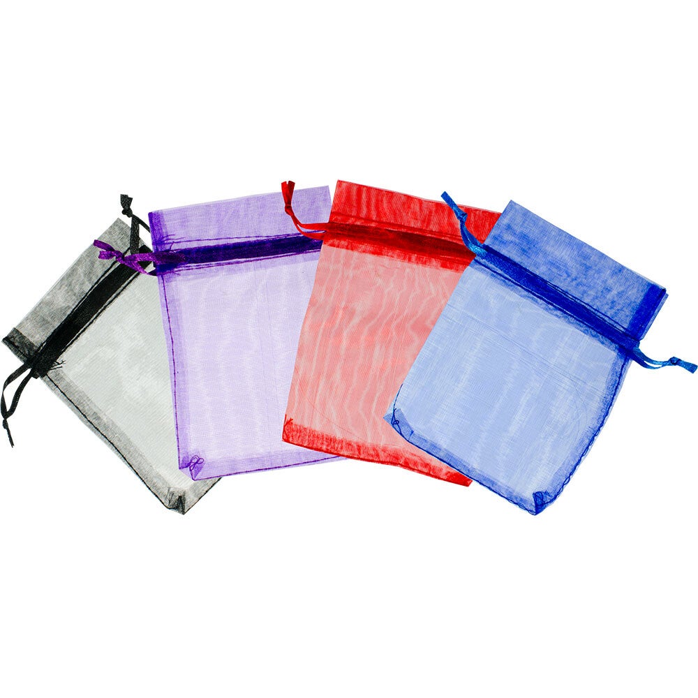 BAG-ORGANZA/ASSORTED COLORS-3″X4″ / SAC ORGANZA/COULEURS ASSORTIES-3″X4″