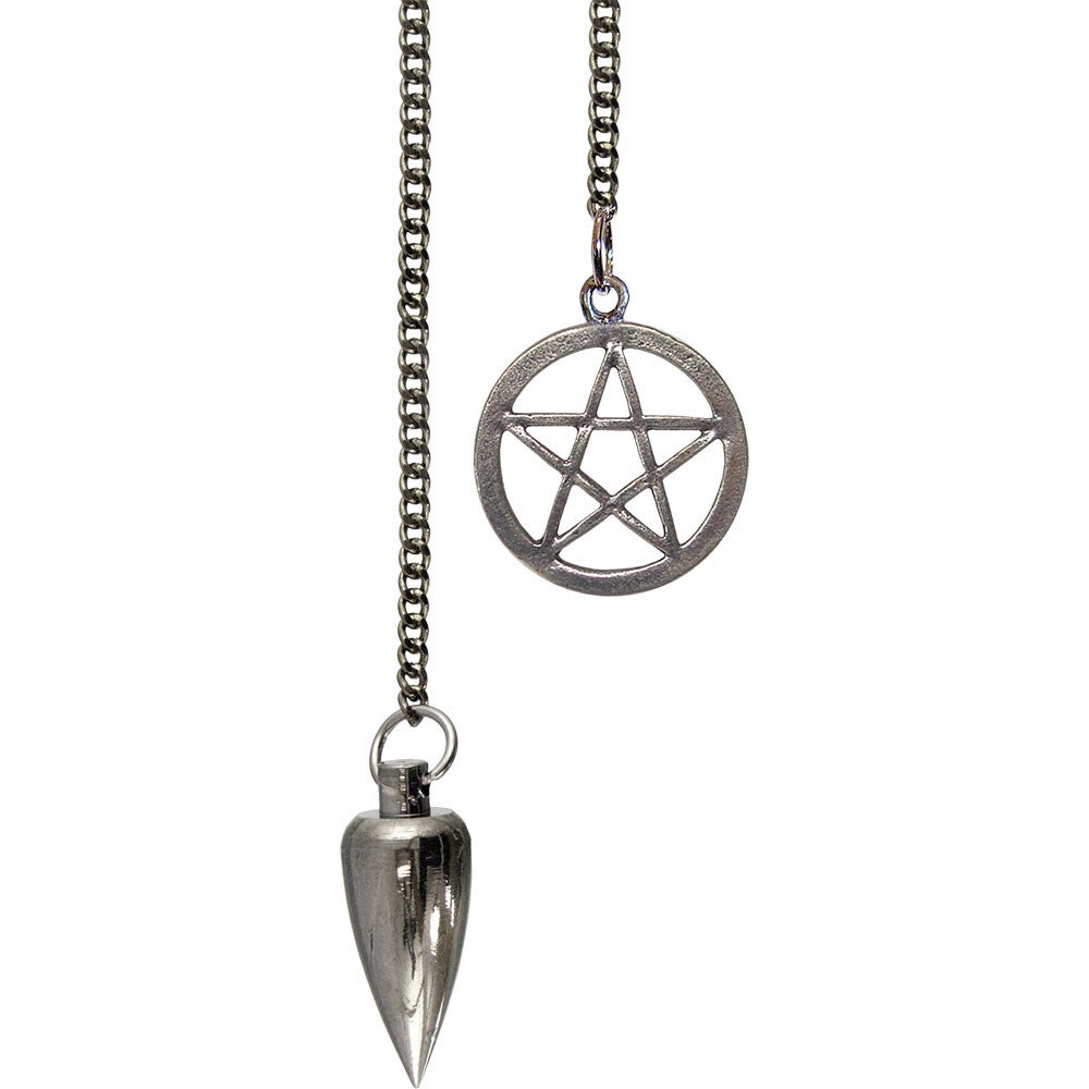 PENDULUM-NICKEL/PENTACLE / PENDULE NICKEL AVEC PENTACLE