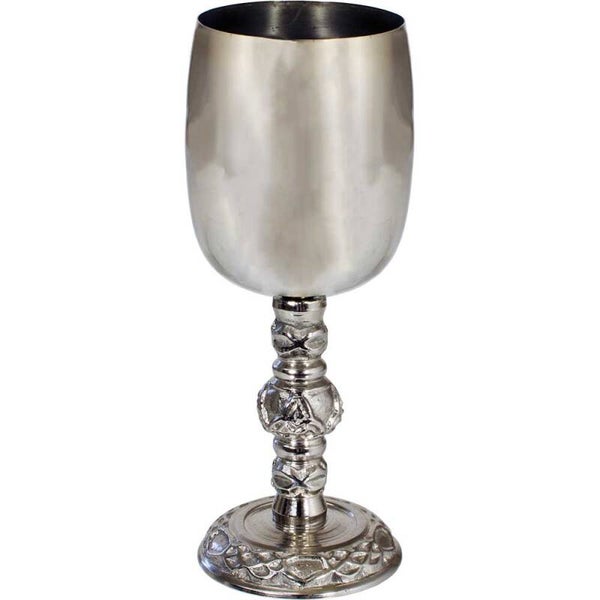 STAINLESS STEEL CHALICE-SMALL6.5″H./PLAIN / ACIER INOX.-COUPE(PETITE)6.5″H.