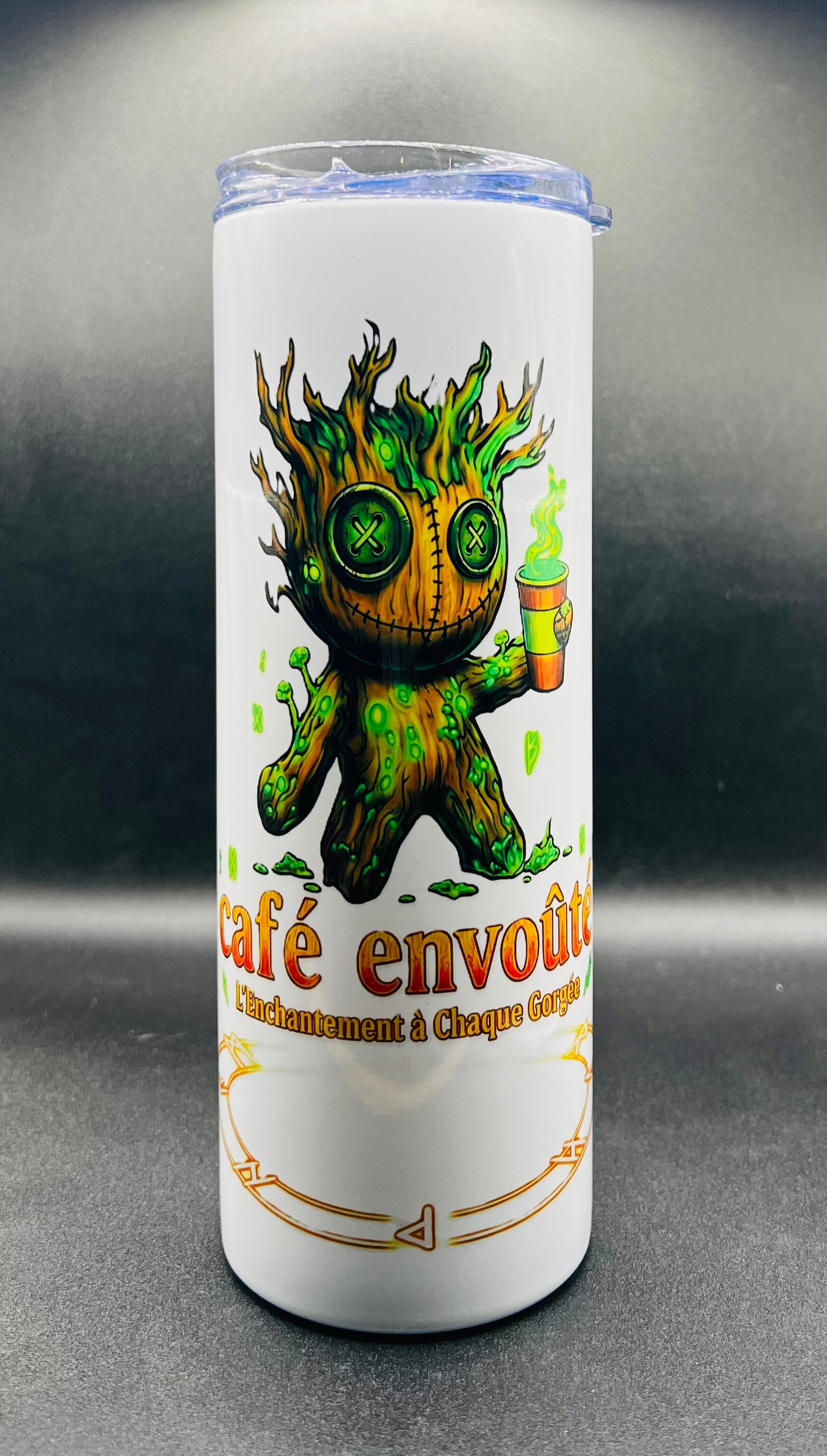 Tasse thermo effigie du logo café envouté