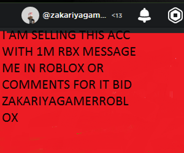 Roblox Account with 5 robux