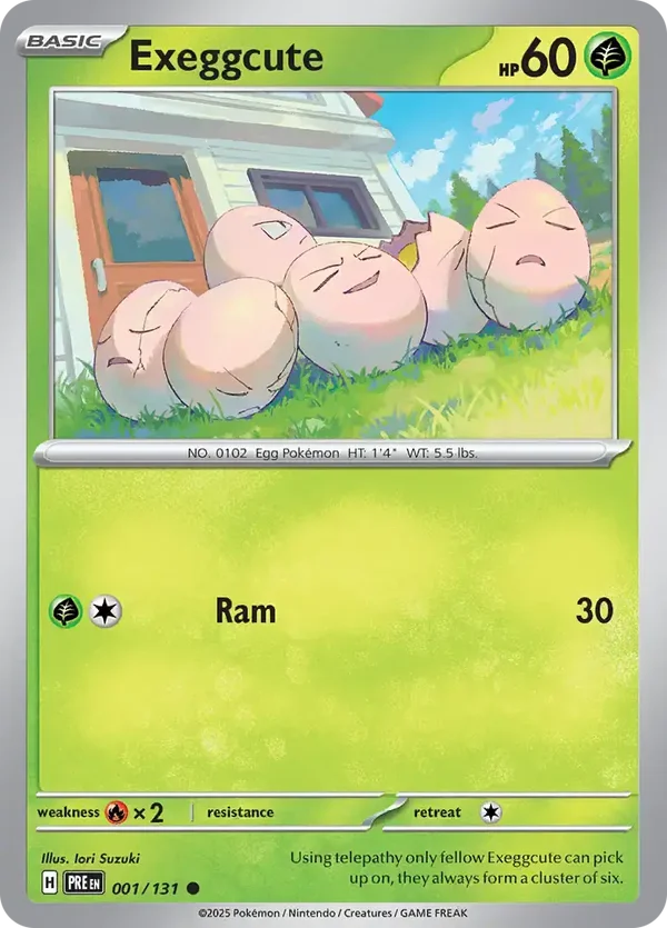 Prismatic Evolutions  001/131 Exeggcute