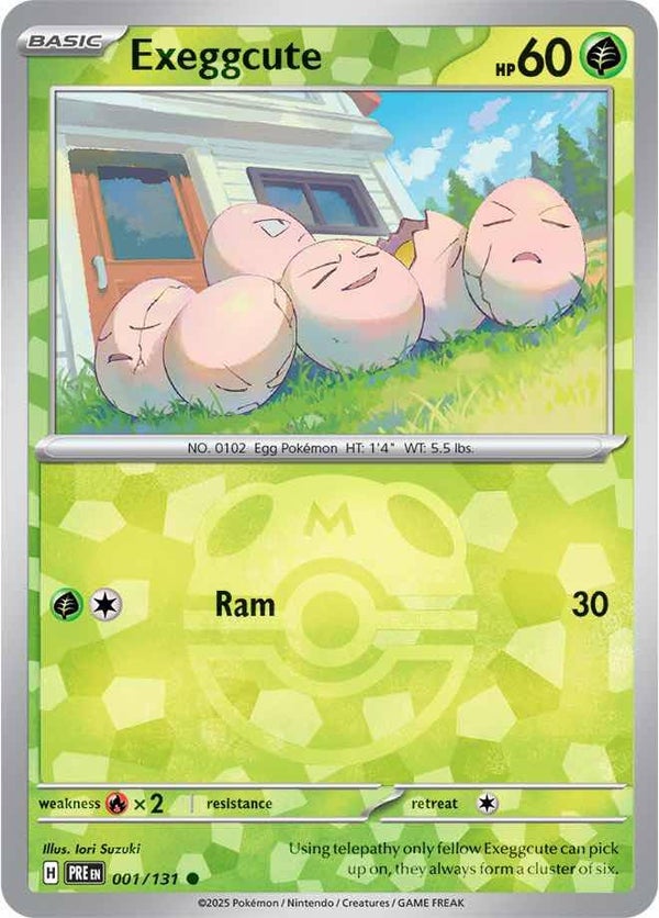 Prismatic Evolutions  001/131 Exeggcute Master Ball