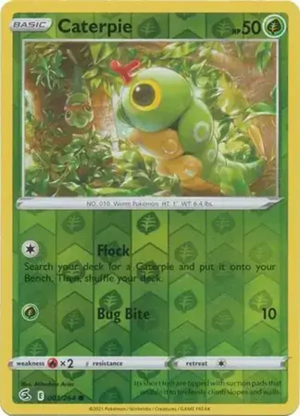 Fusion Strike  001/264 Caterpie Rev Holo