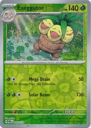 Prismatic Evolutions  002/131 Exeggutor Rev Holo