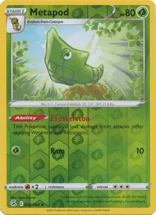 Fusion Strike  002/264 Metapod Rev Holo